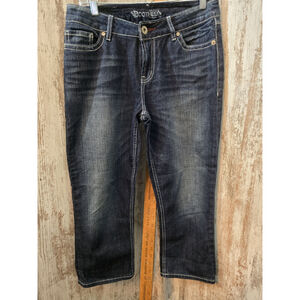 BOOTHEEL TRADING CO.** KENNETT Beach STRAIGHT LEG WOMENS Capri JEANS sz 6/29
